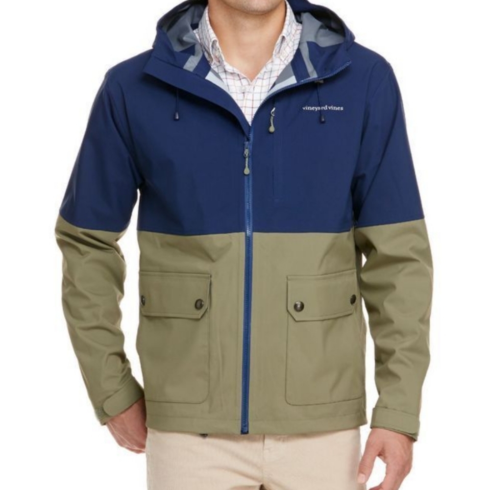 Vineyard Vines Old Post Spanish Moss Men's Hooded Jacket
